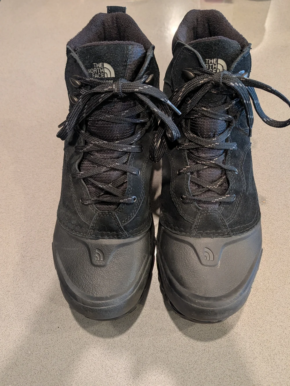 The North Face Men’s Black Suede Lace-Up Winter Boots